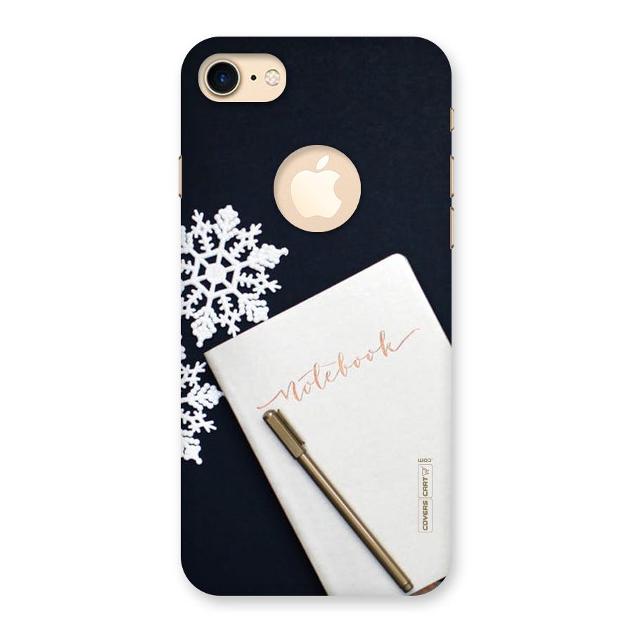 Snowflake Notebook Back Case for iPhone 7 Logo Cut