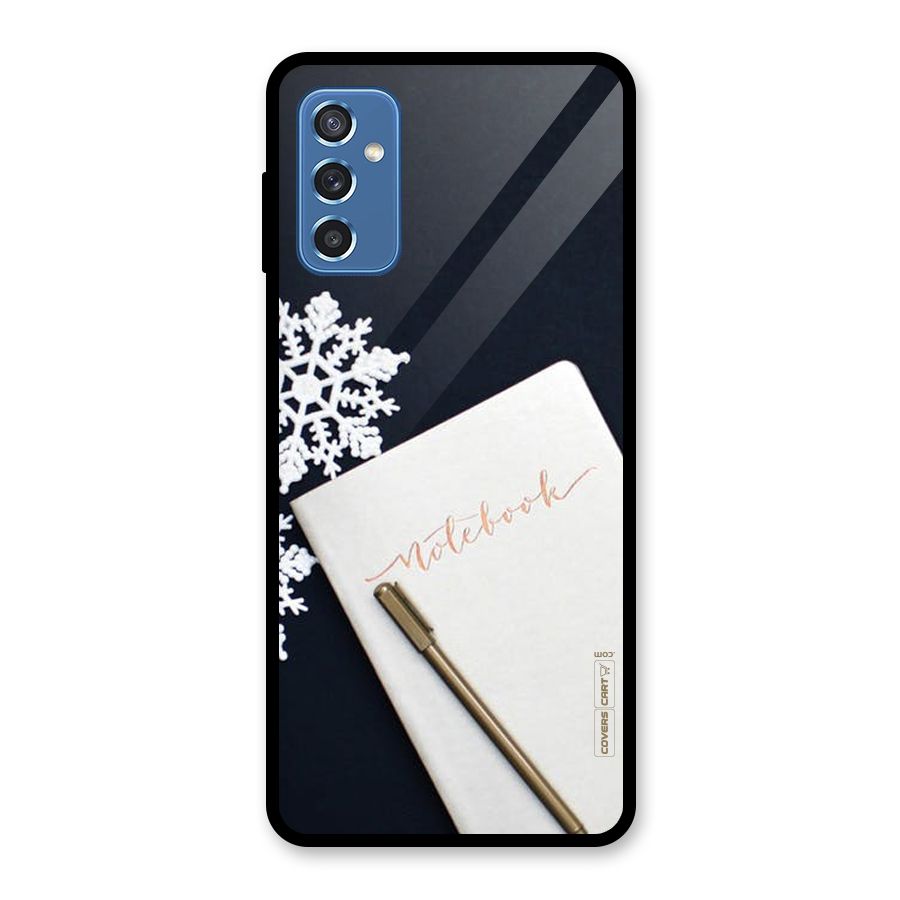 Snowflake Notebook Glass Back Case for Galaxy M52 5G
