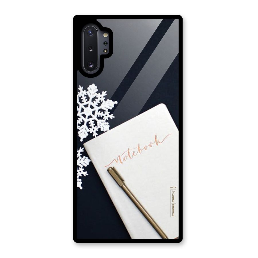 Snowflake Notebook Glass Back Case for Galaxy Note 10 Plus