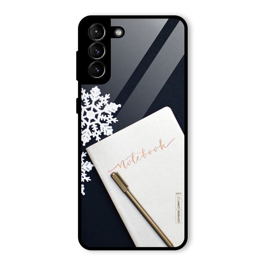 Snowflake Notebook Glass Back Case for Galaxy S21 Plus