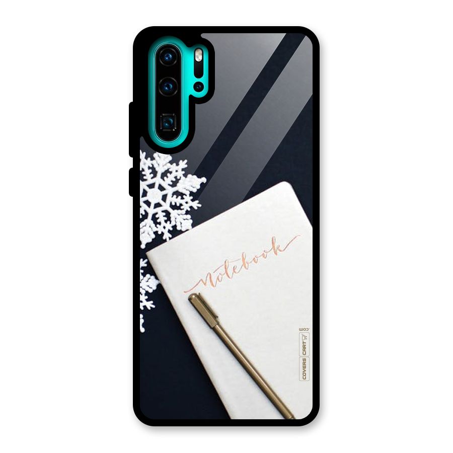 Snowflake Notebook Glass Back Case for Huawei P30 Pro