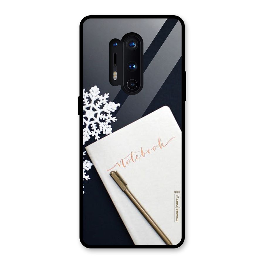 Snowflake Notebook Glass Back Case for OnePlus 8 Pro