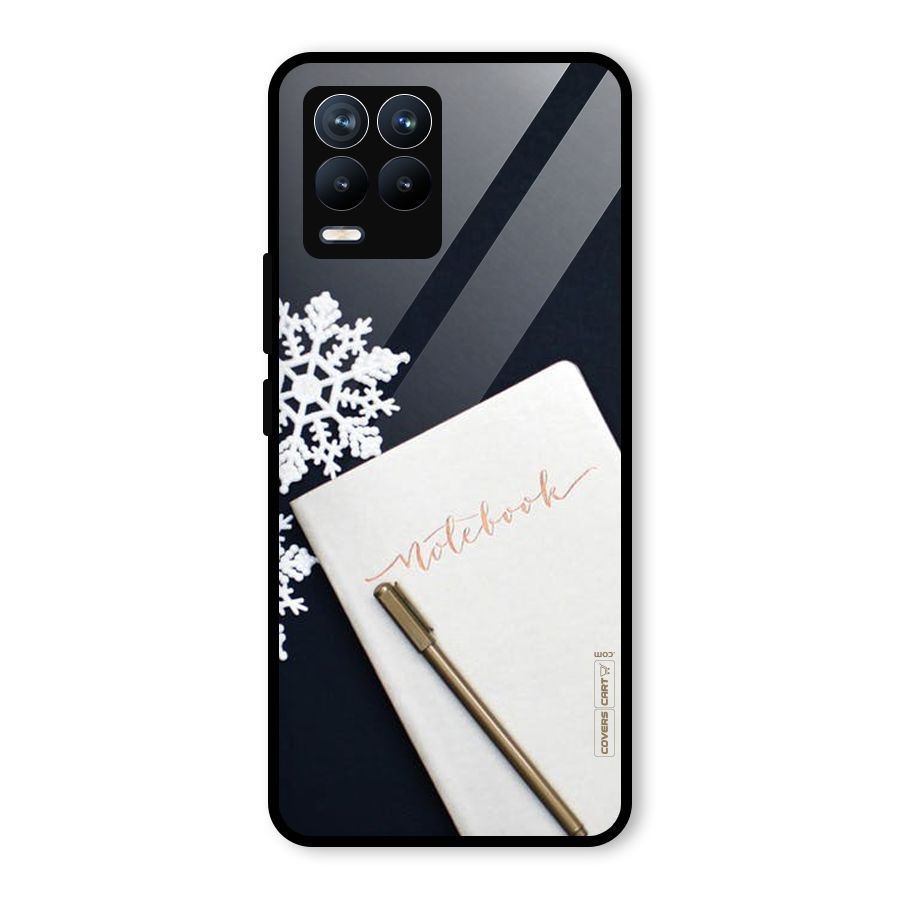 Snowflake Notebook Glass Back Case for Realme 8