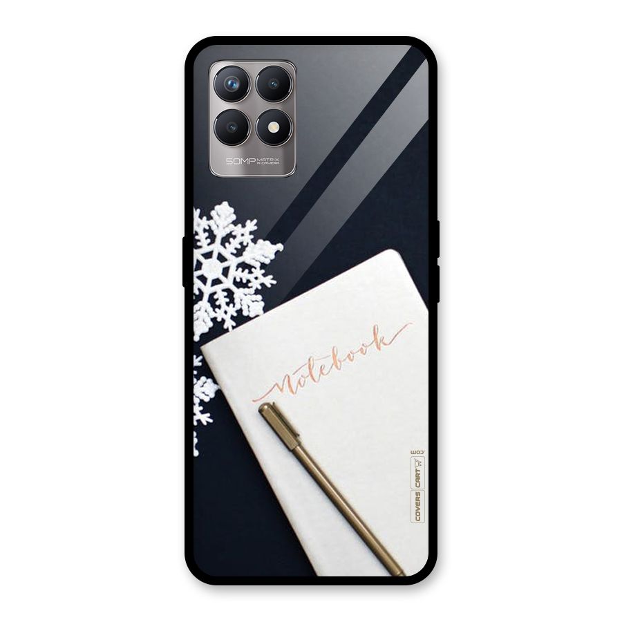 Snowflake Notebook Glass Back Case for Realme Narzo 50