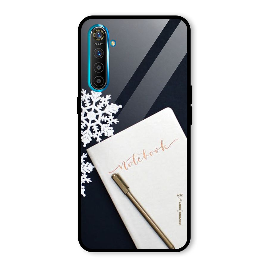 Snowflake Notebook Glass Back Case for Realme X2