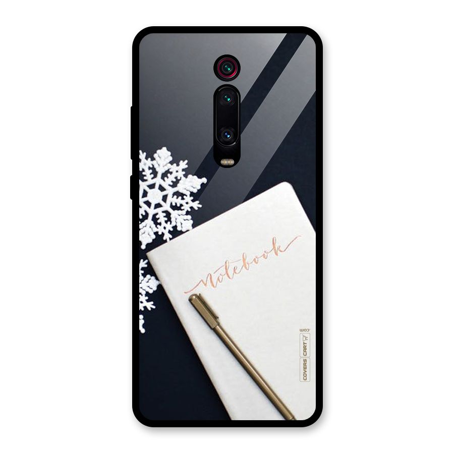 Snowflake Notebook Glass Back Case for Redmi K20 Pro