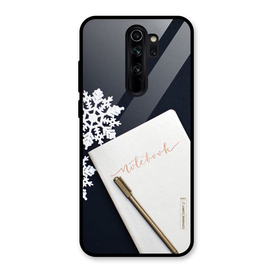 Snowflake Notebook Glass Back Case for Redmi Note 8 Pro