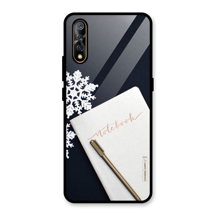 Snowflake Notebook Glass Back Case for Vivo S1