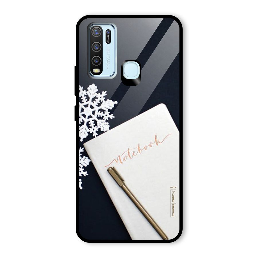 Snowflake Notebook Glass Back Case for Vivo Y30