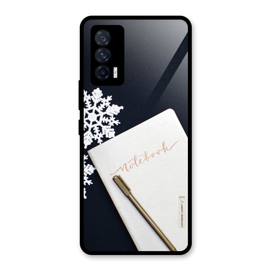 Snowflake Notebook Glass Back Case for Vivo iQOO 7 5G