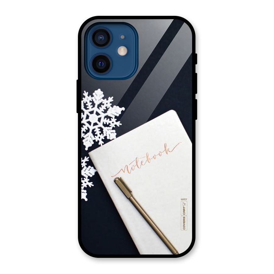 Snowflake Notebook Glass Back Case for iPhone 12 Mini