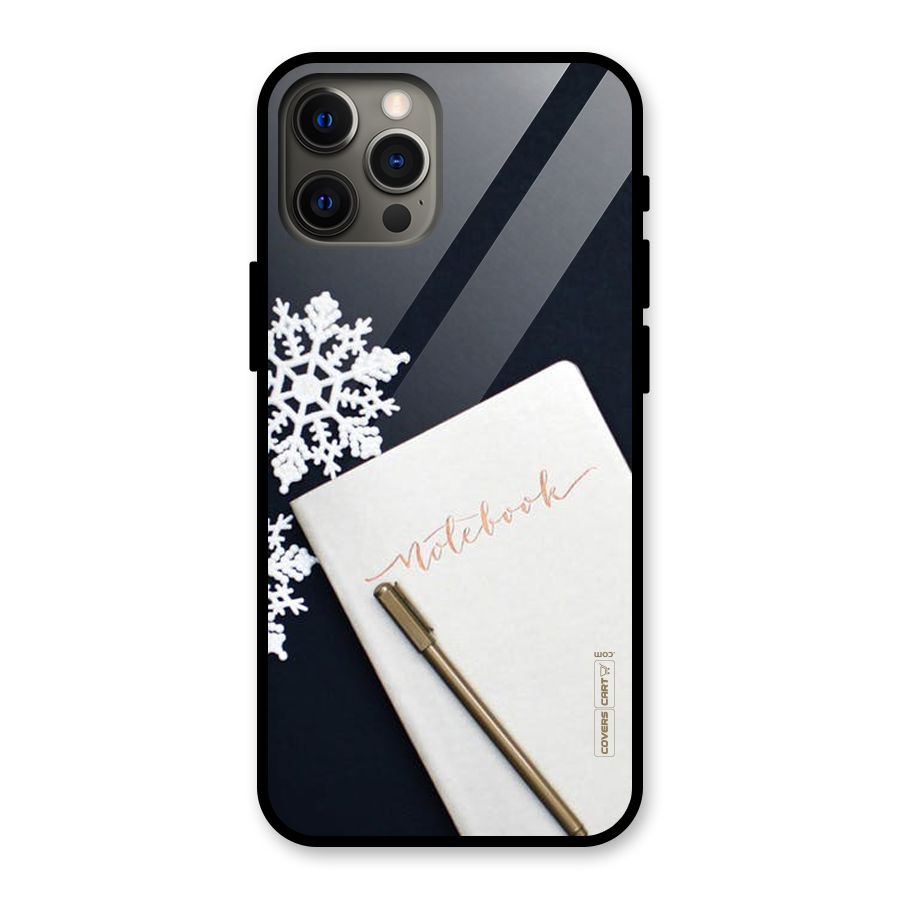 Snowflake Notebook Glass Back Case for iPhone 12 Pro Max