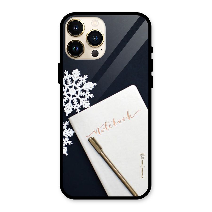 Snowflake Notebook Glass Back Case for iPhone 13 Pro Max