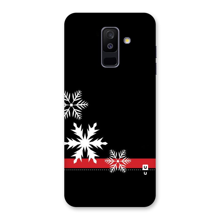 Snowflake Ribbon Back Case for Galaxy A6 Plus
