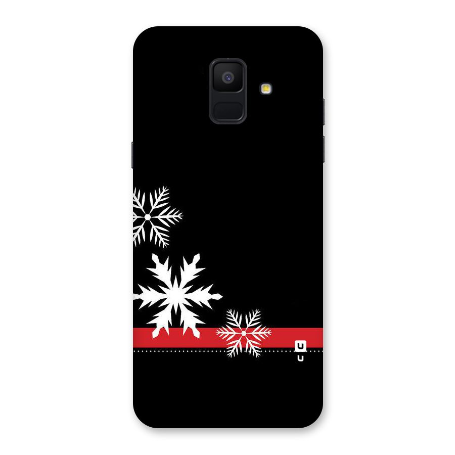 Snowflake Ribbon Back Case for Galaxy A6 (2018)