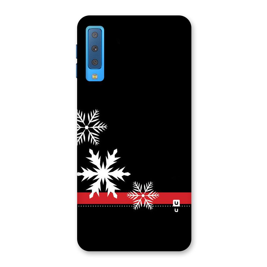 Snowflake Ribbon Back Case for Galaxy A7 (2018)