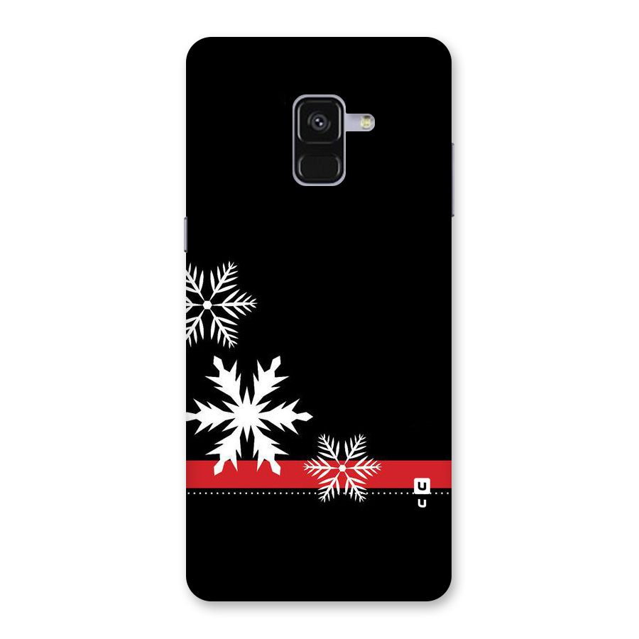Snowflake Ribbon Back Case for Galaxy A8 Plus