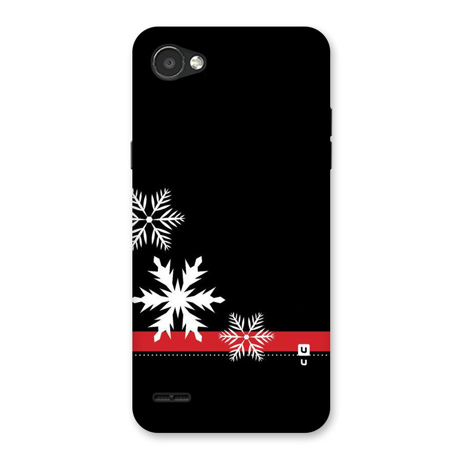 Snowflake Ribbon Back Case for LG Q6
