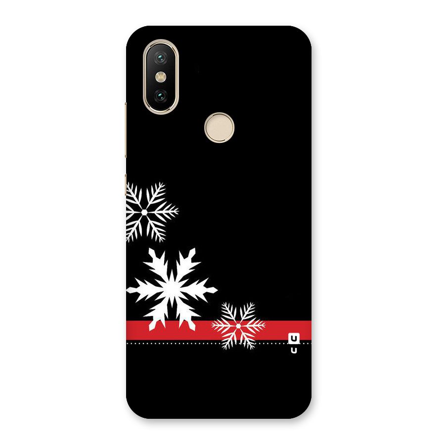 Snowflake Ribbon Back Case for Mi A2