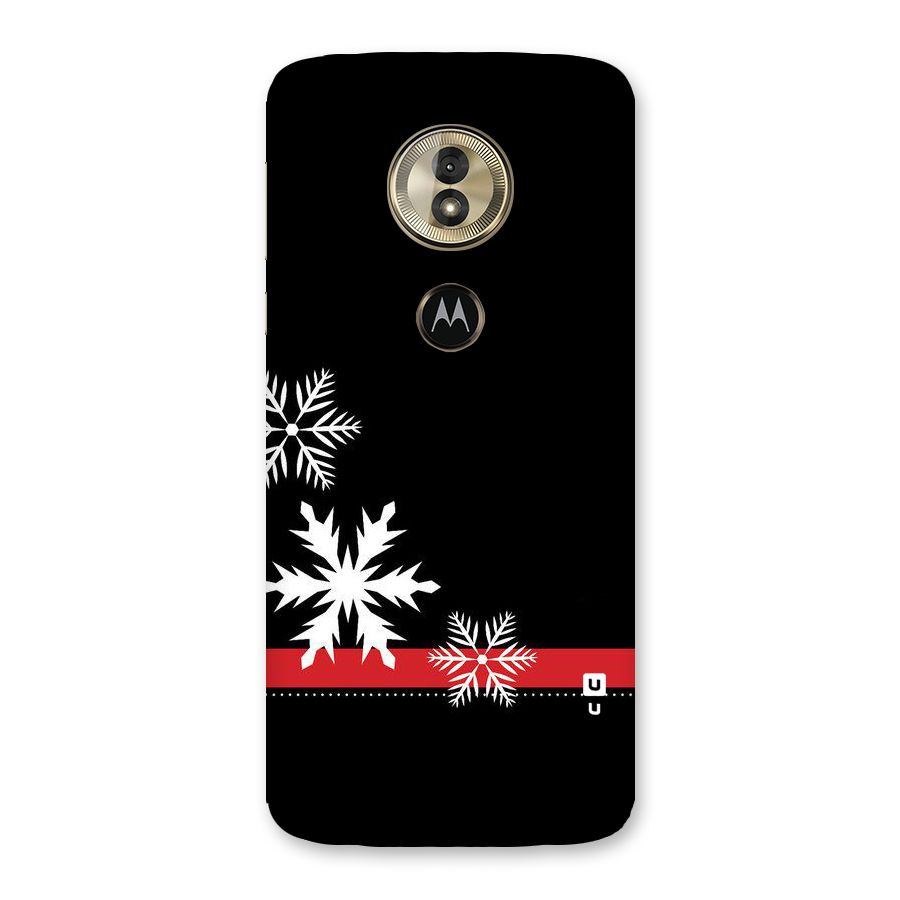 Snowflake Ribbon Back Case for Moto G6 Play