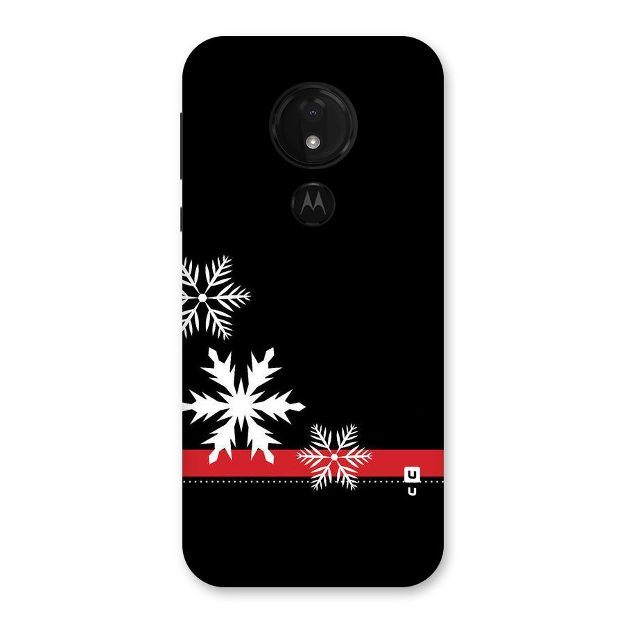 Snowflake Ribbon Back Case for Moto G7 Power
