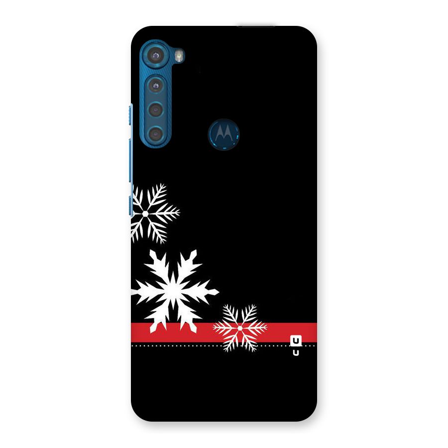 Snowflake Ribbon Back Case for Motorola One Fusion Plus