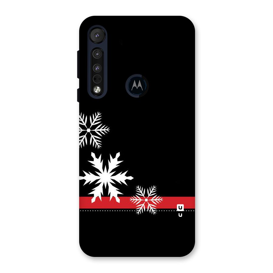 Snowflake Ribbon Back Case for Motorola One Macro