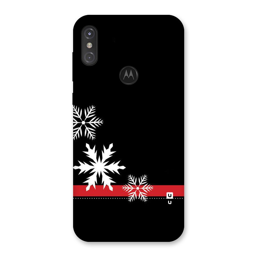 Snowflake Ribbon Back Case for Motorola One Power