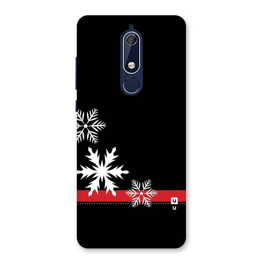 Snowflake Ribbon Back Case for Nokia 5.1