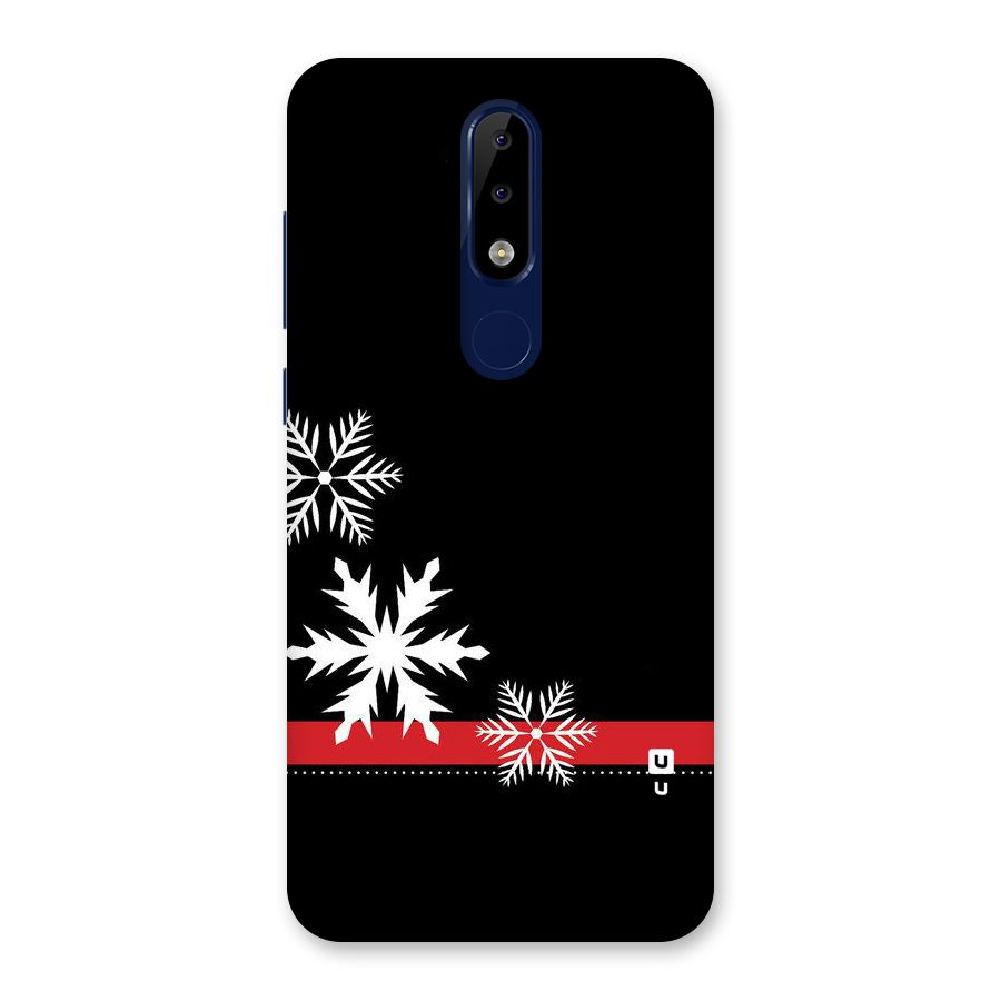 Snowflake Ribbon Back Case for Nokia 5.1 Plus