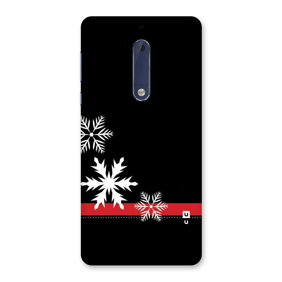 Snowflake Ribbon Back Case for Nokia 5