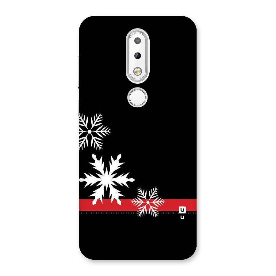Snowflake Ribbon Back Case for Nokia 6.1 Plus