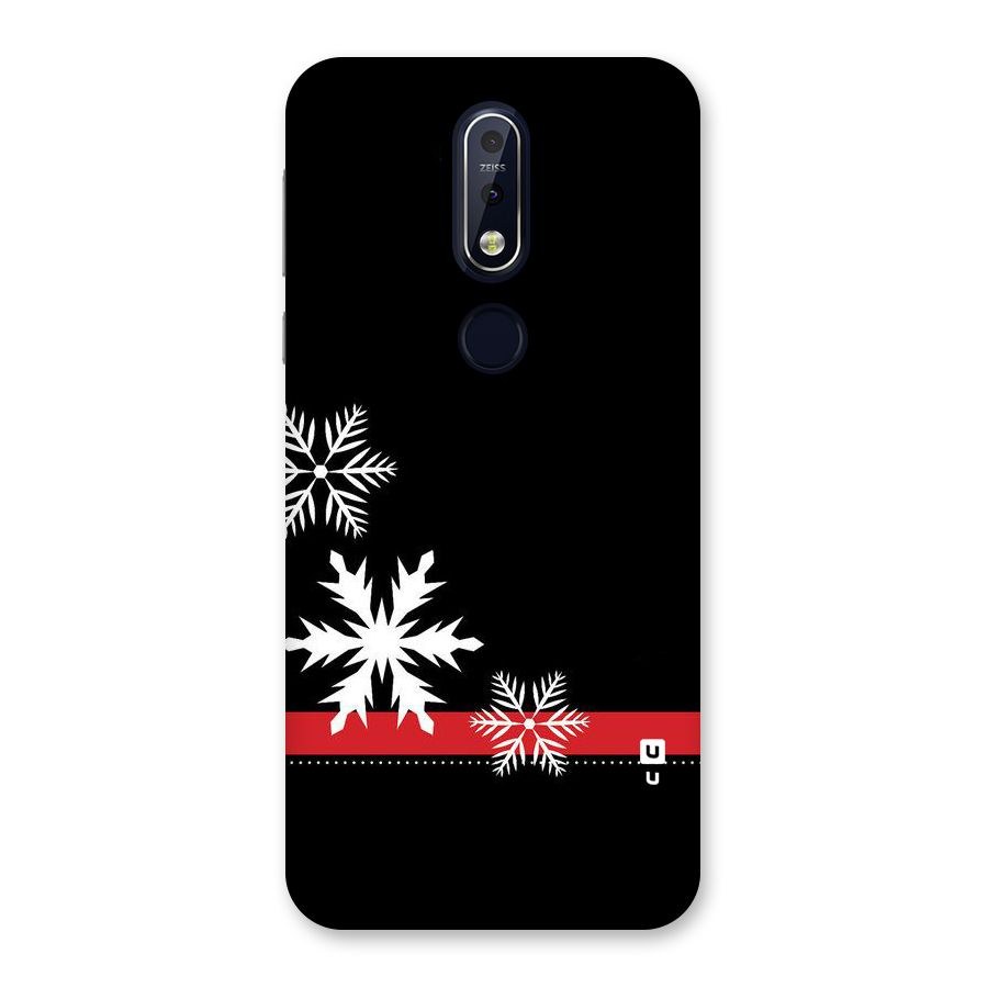 Snowflake Ribbon Back Case for Nokia 7.1