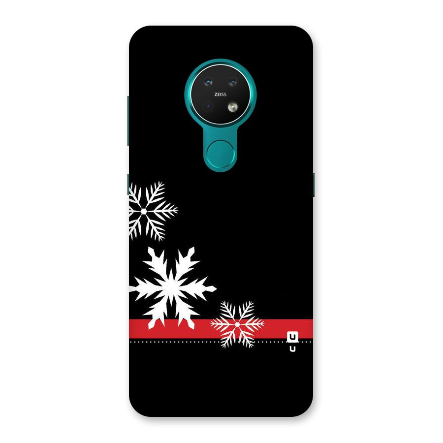 Snowflake Ribbon Back Case for Nokia 7.2