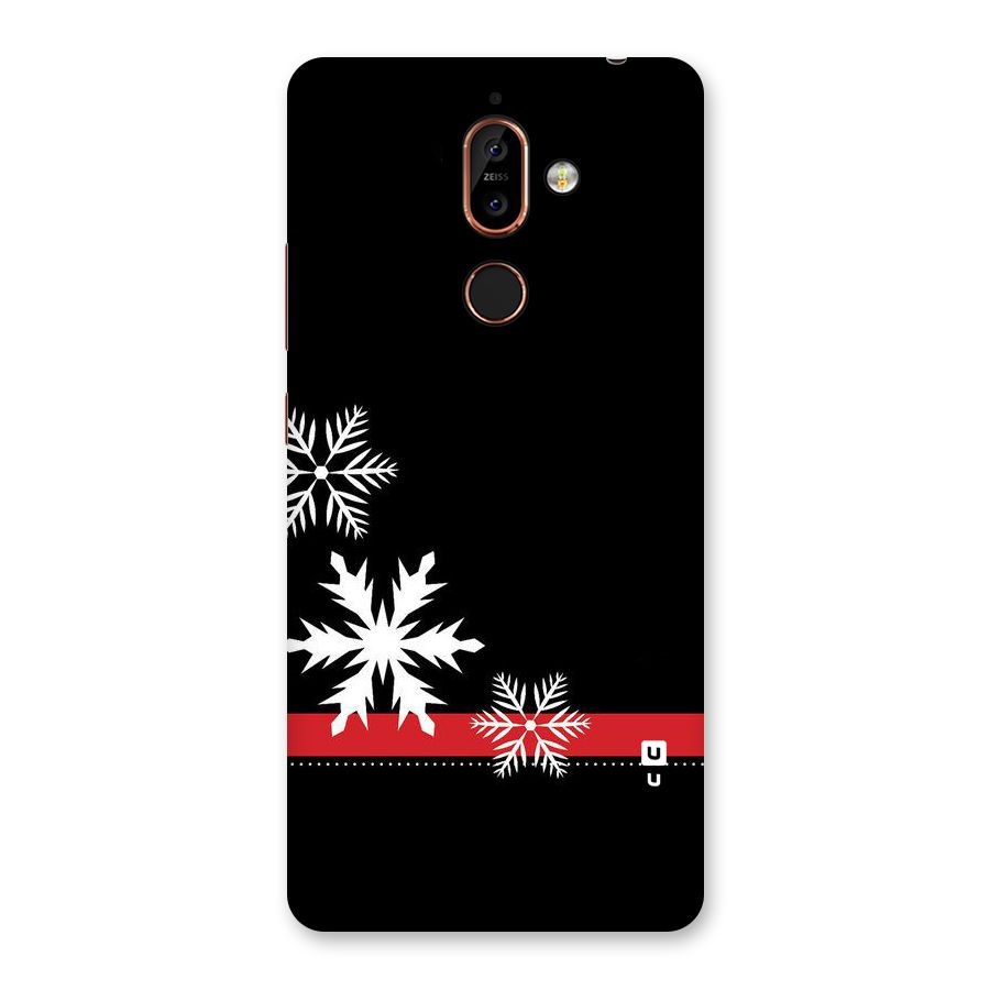 Snowflake Ribbon Back Case for Nokia 7 Plus