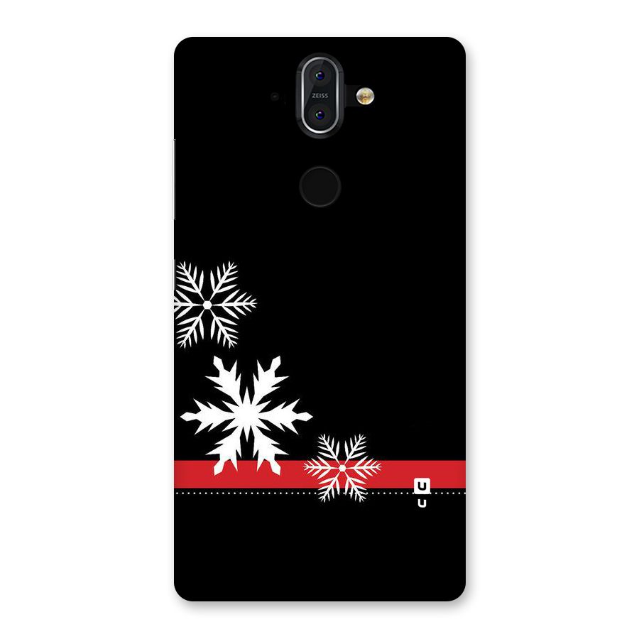 Snowflake Ribbon Back Case for Nokia 8 Sirocco