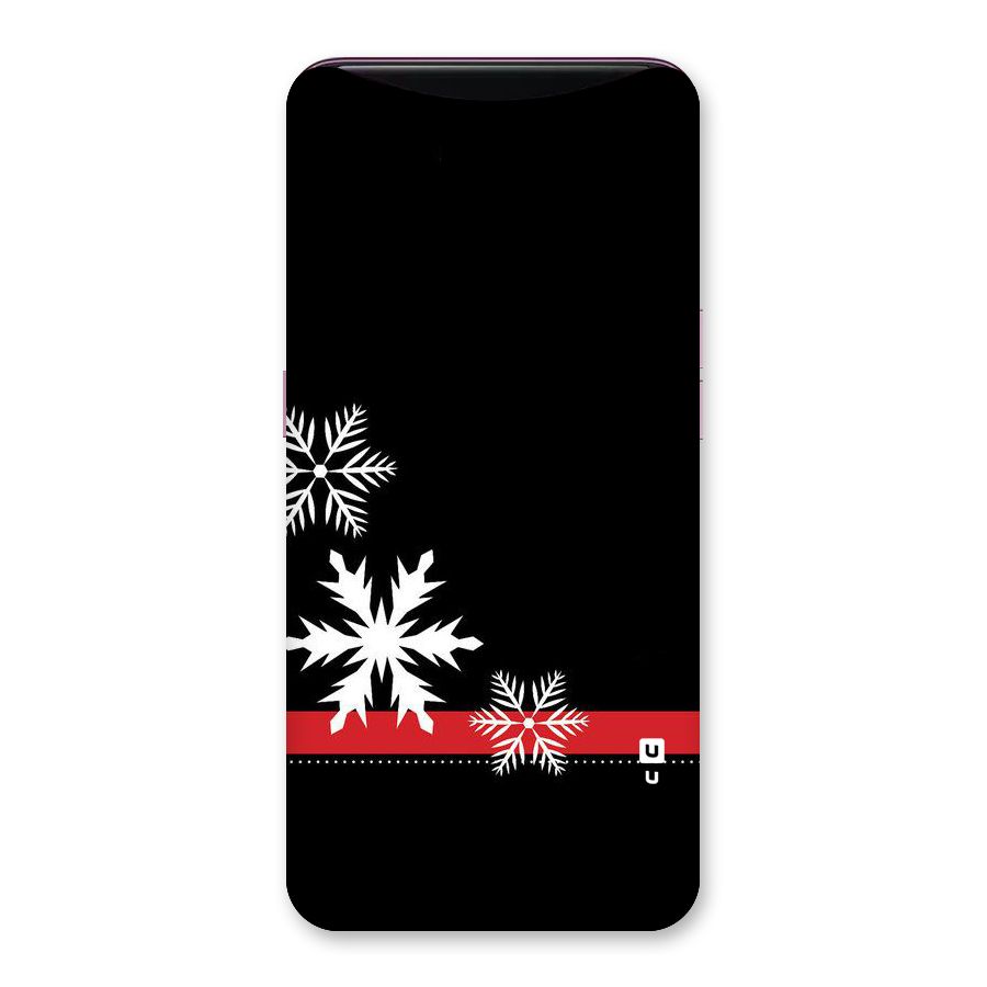 Snowflake Ribbon Back Case for Oppo Find X