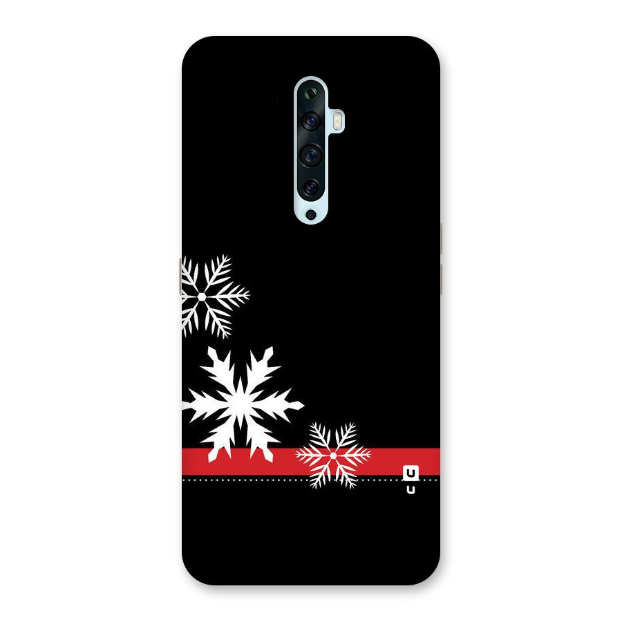 Snowflake Ribbon Back Case for Oppo Reno2 F