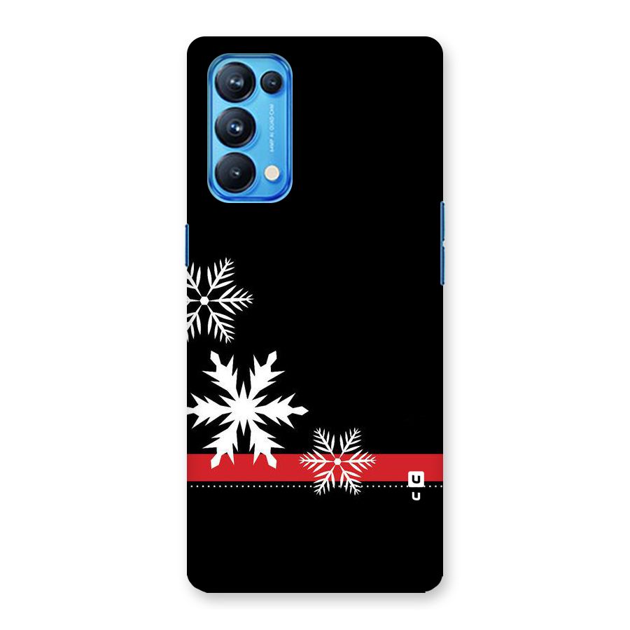 Snowflake Ribbon Back Case for Oppo Reno5 Pro 5G