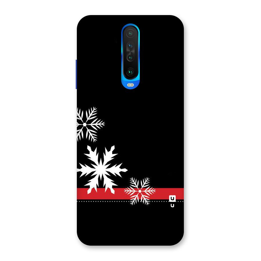 Snowflake Ribbon Back Case for Poco X2