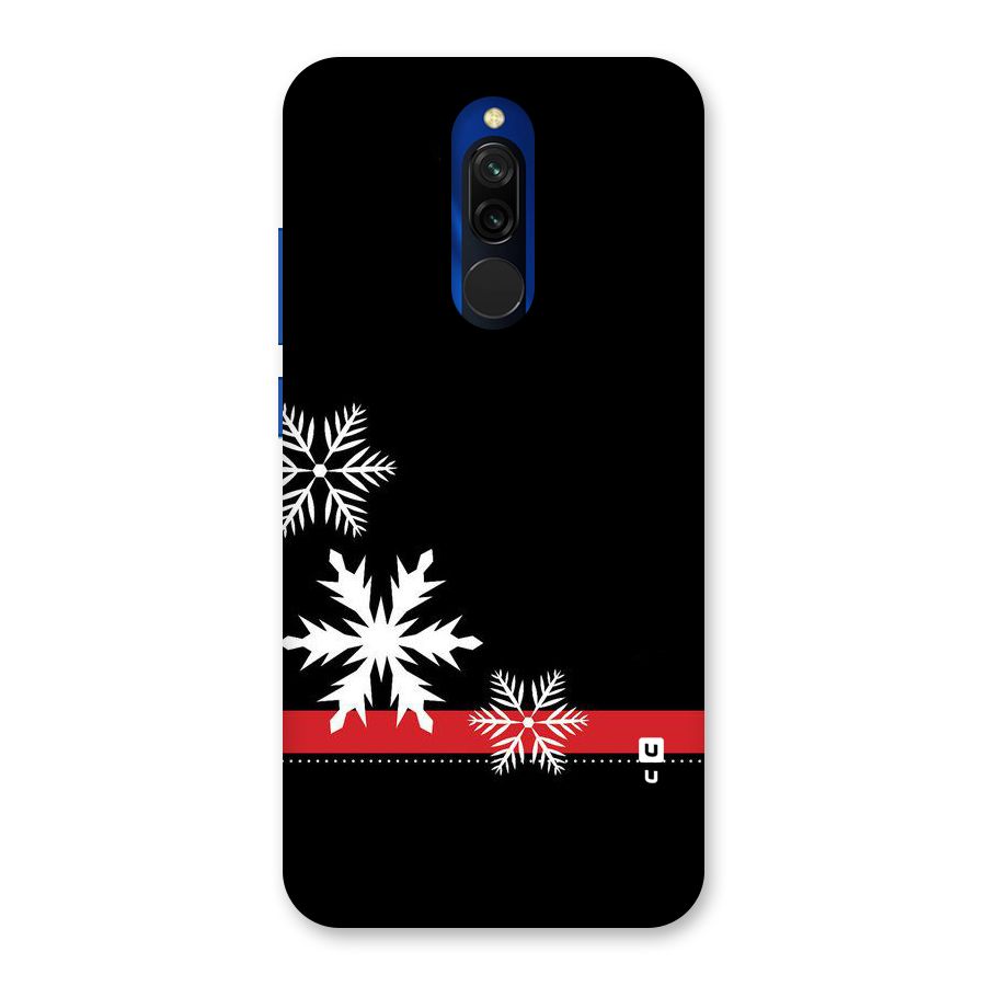Snowflake Ribbon Back Case for Redmi 8