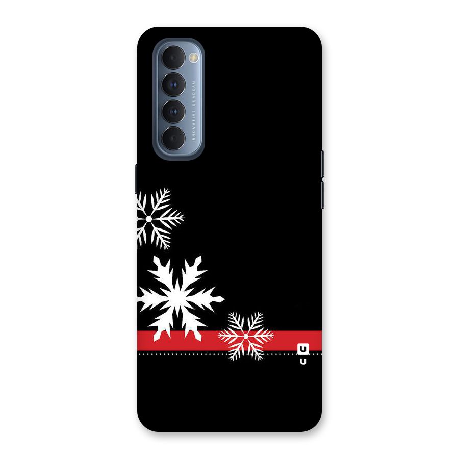 Snowflake Ribbon Back Case for Reno4 Pro