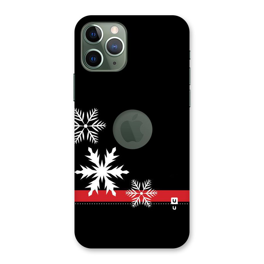 Snowflake Ribbon Back Case for iPhone 11 Pro Logo  Cut