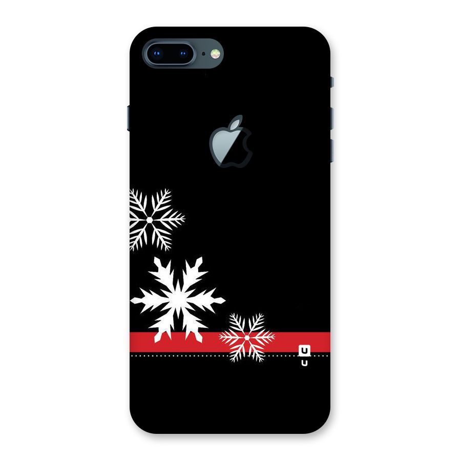 Snowflake Ribbon Back Case for iPhone 7 Plus Apple Cut