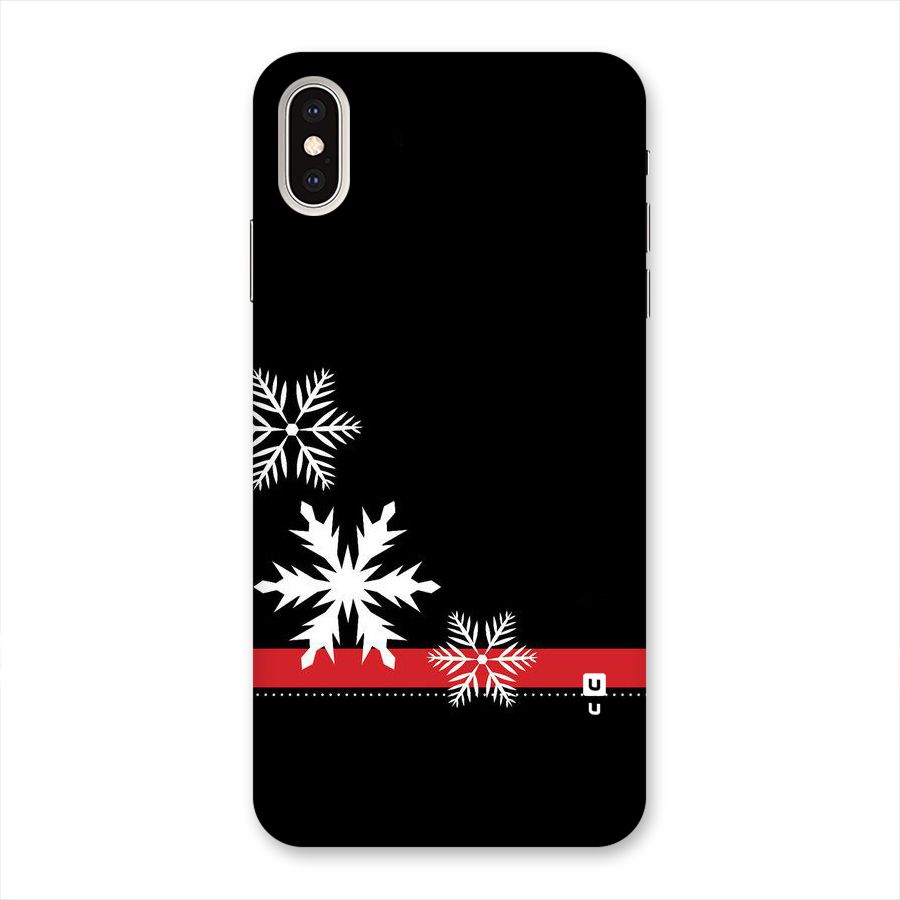 Snowflake Ribbon Back Case for iPhone XS Max
