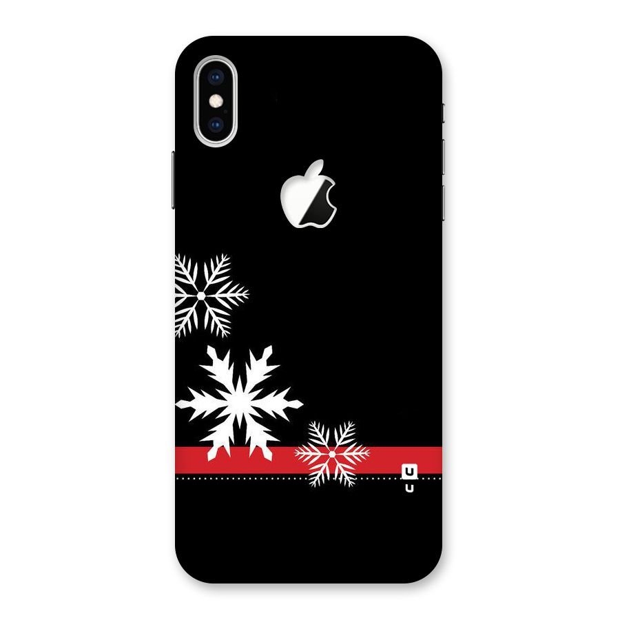 Snowflake Ribbon Back Case for iPhone XS Max Apple Cut