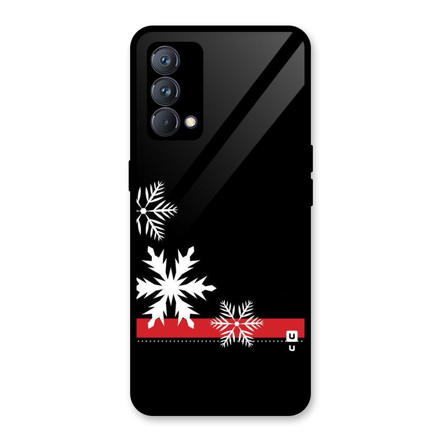 Snowflake Ribbon Glass Back Case for Realme GT Master Edition
