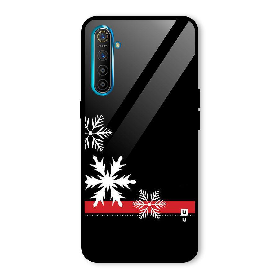 Snowflake Ribbon Glass Back Case for Realme X2