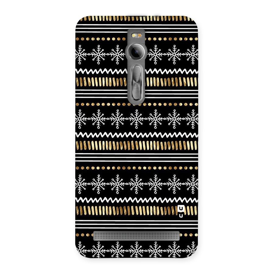 Snowflakes Gold Back Case for Asus Zenfone 2
