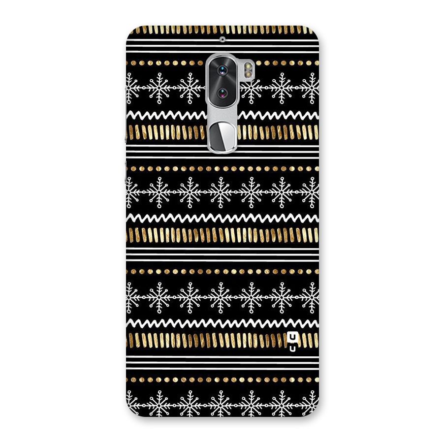 Snowflakes Gold Back Case for Coolpad Cool 1